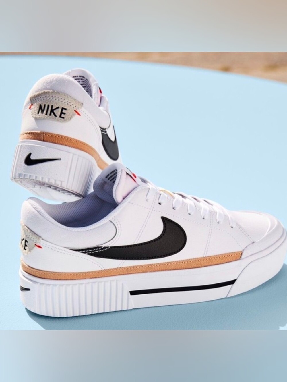 Nike Court Legacy Lift Women's White/Hemp/Black/Team Size 8
